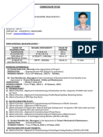 CV of Sudip Pandit Till Date