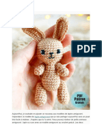 Porte Cles Lapin Suzie Amigurumi Patron PDF Gratuit