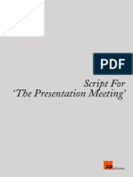 Script For The Presentation Meeting