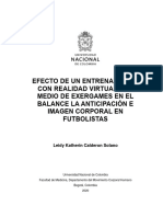 Efecto de Un Entrenamiento Con Realidad Virtual Por Medio de Exergames en El Balance La Anticipación e Imagen Corporal en Futbolistas