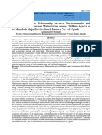 Assessment of The Relationship Between Socioeconomic and Demographic Factors and Malnutrition Among Children Aged 0 To 59 Months in Jinja District South Eastern Part of