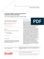 La Thérapie Cognitive-Comportementale Dans Le Traitement Du TDAH Chez L'adulte