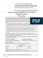 Regular Update of Commission Regulation (EU) No 748/2012 and The Associated Acceptable Means of Compliance and Guidance Material