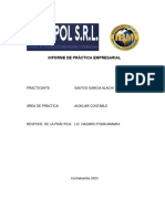 Informe de Práctica Empresarial Santos Garcia Alachi