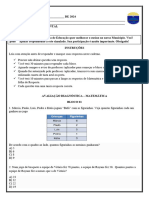 4º Ano Avaliação Diagnostica