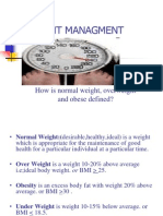 Weight Managment: How Is Normal Weight, Overweight and Obese Defined?