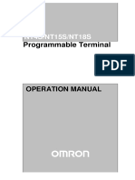 Programmable Terminal: NT4S/NT15S/NT18S