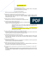 Terceiro Questionário Respostas (Penal III)