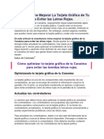 Aprende Cómo Mejorar La Tarjeta Gráfica de Tu Canaima para Evitar Las Letras Rojas