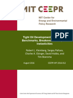 2016-012-Kleinberg-etal-MIT Center-Hobbs - Tight Oil Development Economics Benchmarks, Breakeven Points, and Inelasticities