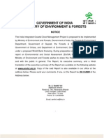 Government of India Ministry of Environment & Forests: Notice