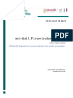 Actividad 1. Proceso de Planeación en México