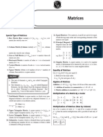 Matrices - Short Notes