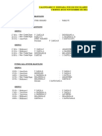 Calendario 3 Jornada 18-11-11