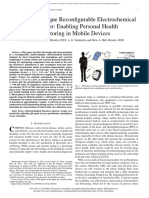 A Multi-Technique Reconfigurable Electrochemical Biosensor Enabling Personal Health Monitoring in Mobile Devices