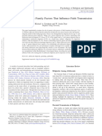 Goodman, From Parent To Child Family Factors That Influence Faith Transmission (Wychowanie Religijnej, Transmisja)