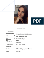 Curriculum Vitae Veronica Madrid