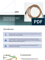 Thermocouples: Most Frequently Used Method To Measure Temperatures With An Electrical Output Signal