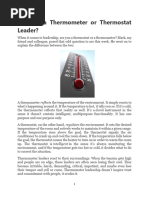 Are You A Thermometer or Thermostat Leader