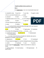 Legal English Multiple Choice Question Set