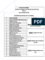 Repartition de Cout Et Controle