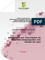 Autogestão Por Uma Equipe de Ti de Alto Desempenho - Um Estudo de Caso