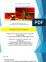 COURS Introduction À L'etude Droit L1 ESMC 2023 2024 Envoyé Pour La Plateforme 2 Janvier 2024