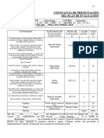 CONSTANCIA DE PRESENTACIÓN Plan de Evaluación 2018-2019 Electricidad 3C