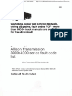 Fault Code ALLISON