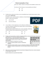 Ficha de Matemática 12ºano PROB1