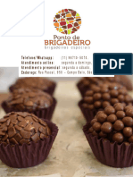 Cardápio Ponto de Brigadeiro 2024