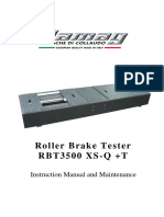 Instruction Manual and Maintenance 737 RBT3500 XS-Q Rev - 1A