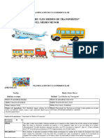 Planificaciones Del Medios de Transportes