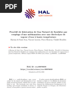 Procédé de Fabrication de Gaz Naturel de Synthèse Par Couplage D'une Méthanation Avec Une Électrolyse de Vapeur D'eau À Haute Température