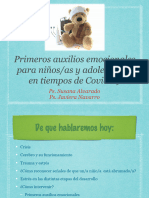 Presentación Capacitación Primeros Auxilios Emocionales (Coronavirus)