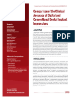 Comparison of The Clinical Accuracy of Digital and Conventional Dental Implant Impressions