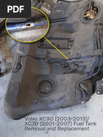 Volvo XC90 XC70 Fuel Tank Removal and Replacement