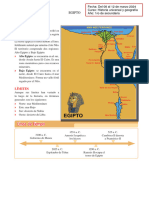 Evolución Histórica de Egipto para Primer Grado de Segundaria