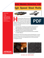 High Speed Steel Rolls - Hitachi Metals America, Ltd.