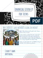 Financial Literacy For Teens