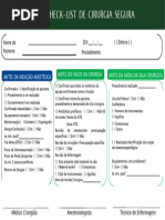 Check-List de Cirurgia Segura