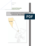 Información Estadística Básica Municipio: 022 Juan Aldama: Coordinación Estatal de Planeación