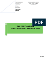 Rapport Annuel Du PNLO 2020 Au Congo