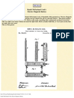 Daniel McFarland Cook's Electro-Magnetic Battery