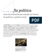 Filosofía Política - Wikipedia, La Enciclopedia Libre