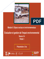 Évaluation Et Gestion de L'impact Environnemental: Module 5: Enjeux Sociaux Et Environnementaux