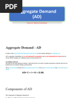 Aggregate Demand (AD) : Class 12-Macro Economics