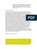 La Liquidación Presentada Es Puesta en Conocimiento Del Obligado Por El Término de Cinco