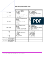 Equation Sheet