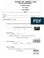 Science Final Exam 2019